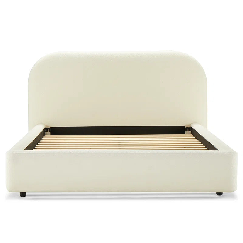 Arden Upholstered Bed in Beige