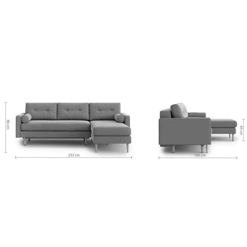 Ariane 2 - Piece Upholstered Corner Sofa - Ouch Cart 