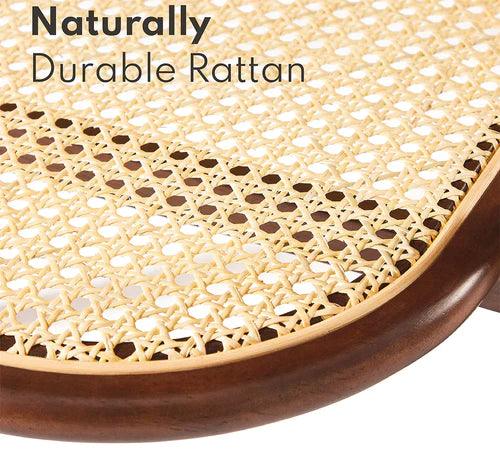 soundrya Coffee Table with Rattan Shelf Storage - Ouch Cart 