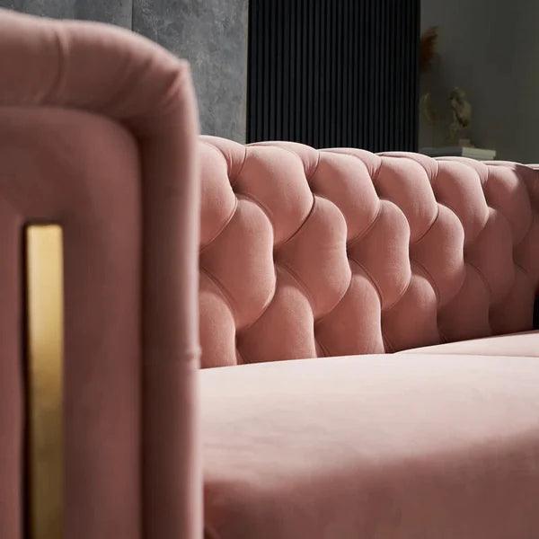 Joel Velvet Square Arm Sofa - Ouch Cart 