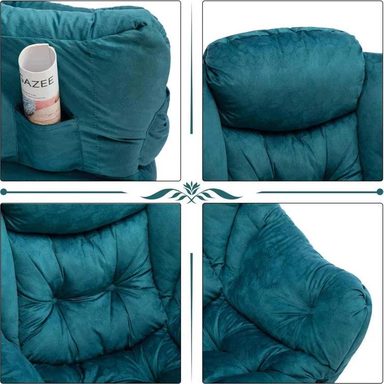 Armchair Accent Chair Lazy Chair with Footstool - Ouch Cart 