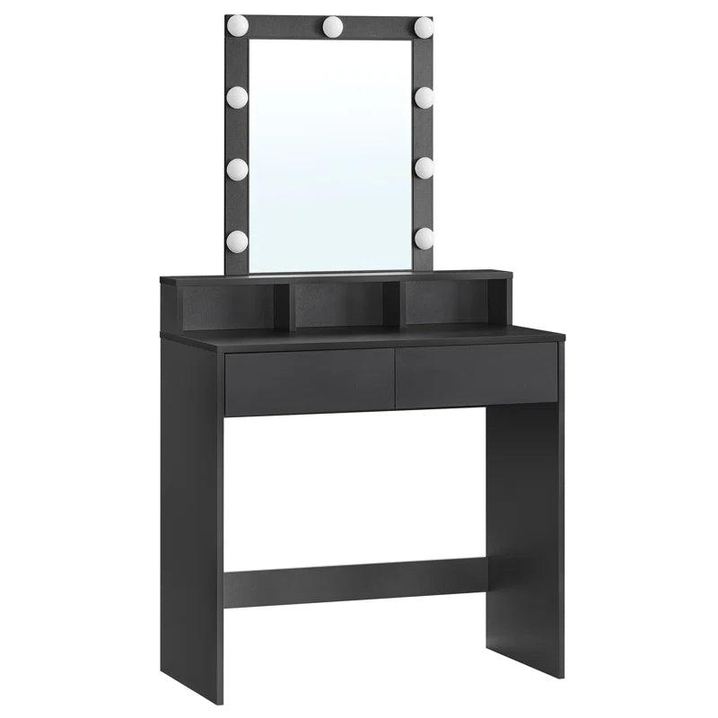 Paula Dressing Table with Mirror - Ouch Cart 