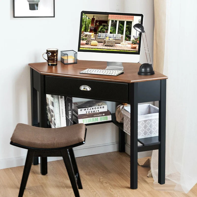 Efficient Corner: The Perfect Computer Desk"