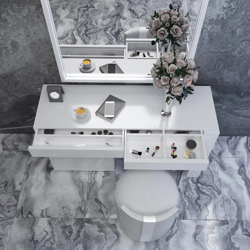 Shun Dressing Table Set with Mirror