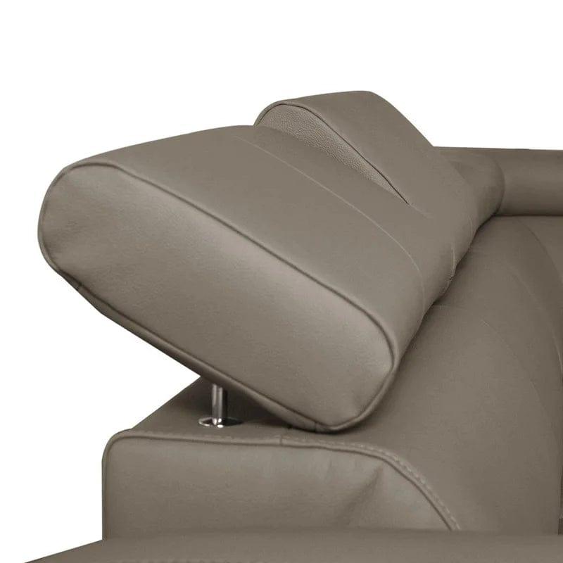 Avaiyah Leather Corner Sofa with Longchair - Ouch Cart 