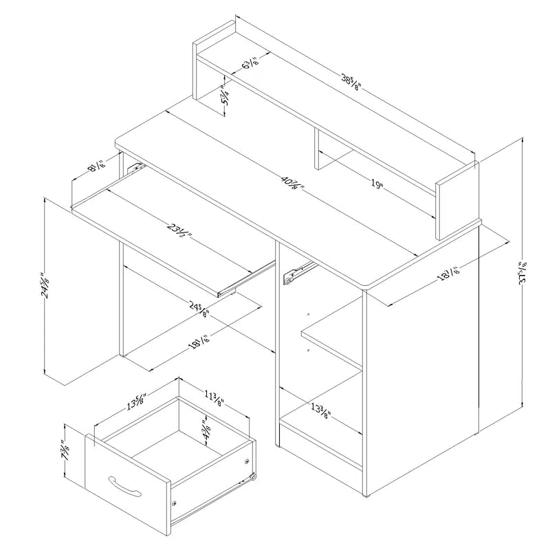 Compact Efficiency: The Computer Desk"