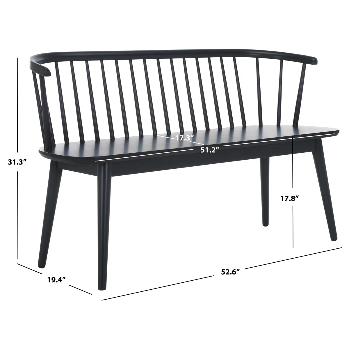  Solid Wood Bench