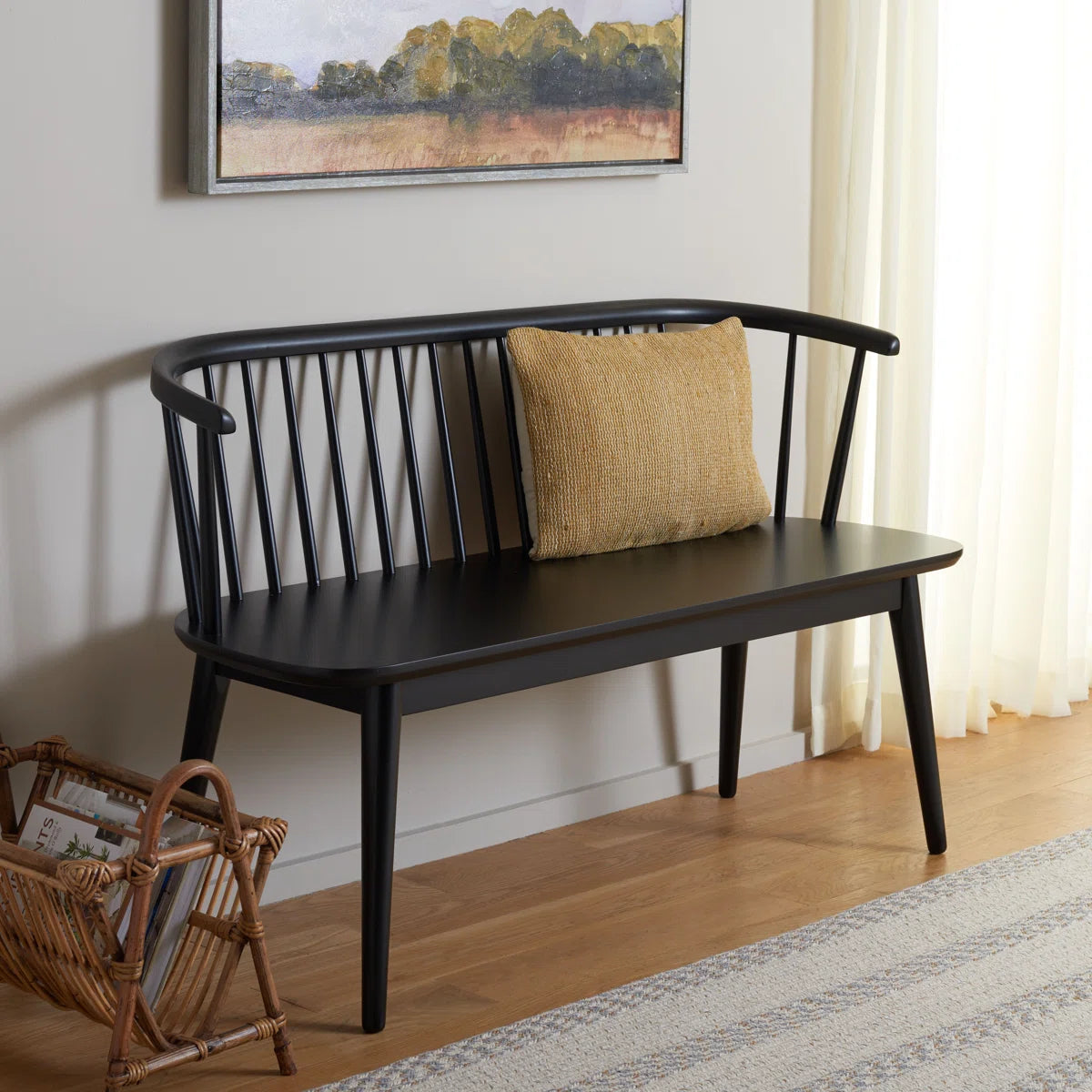  Solid Wood Bench