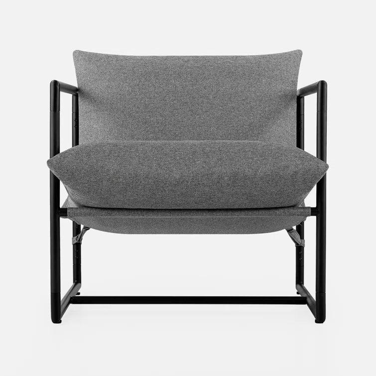 Aydeen Modern Metal Armchair with Comfy Foam Cushions - Ouch Cart 