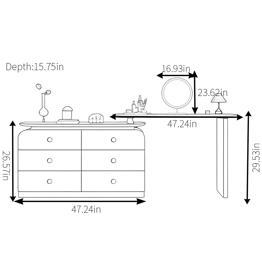 Azaneth-OUCH CART |Dressing table