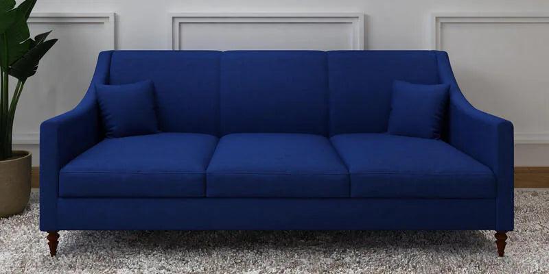 Fabric 3 Seater Sofa In Steel Grey Color - Ouch Cart 