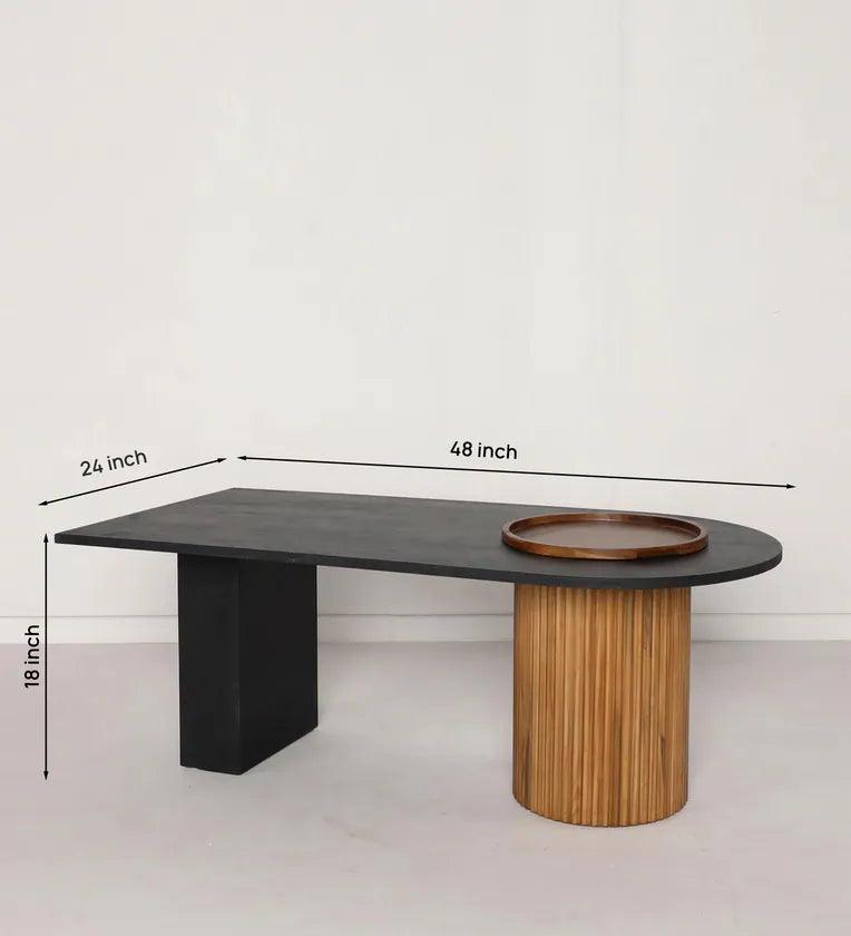 Coffee Table In Black Colour - Ouch Cart 