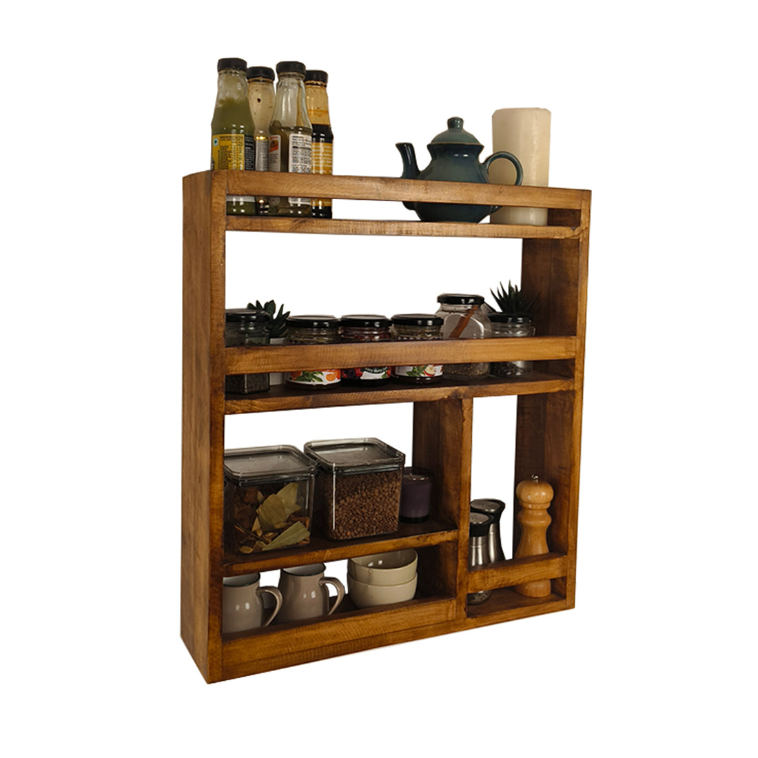 BRISTOL Wooden Kitchen Storage Rack -OUCH CART | Kitchen rack