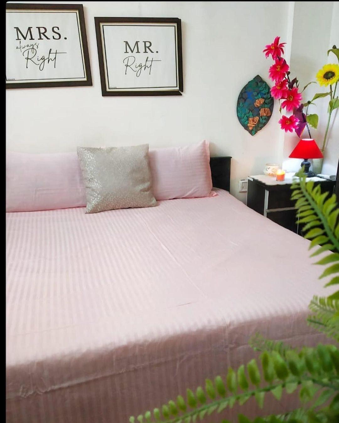 Mary’s Rose Striped Bedding Set - Ouch Cart 