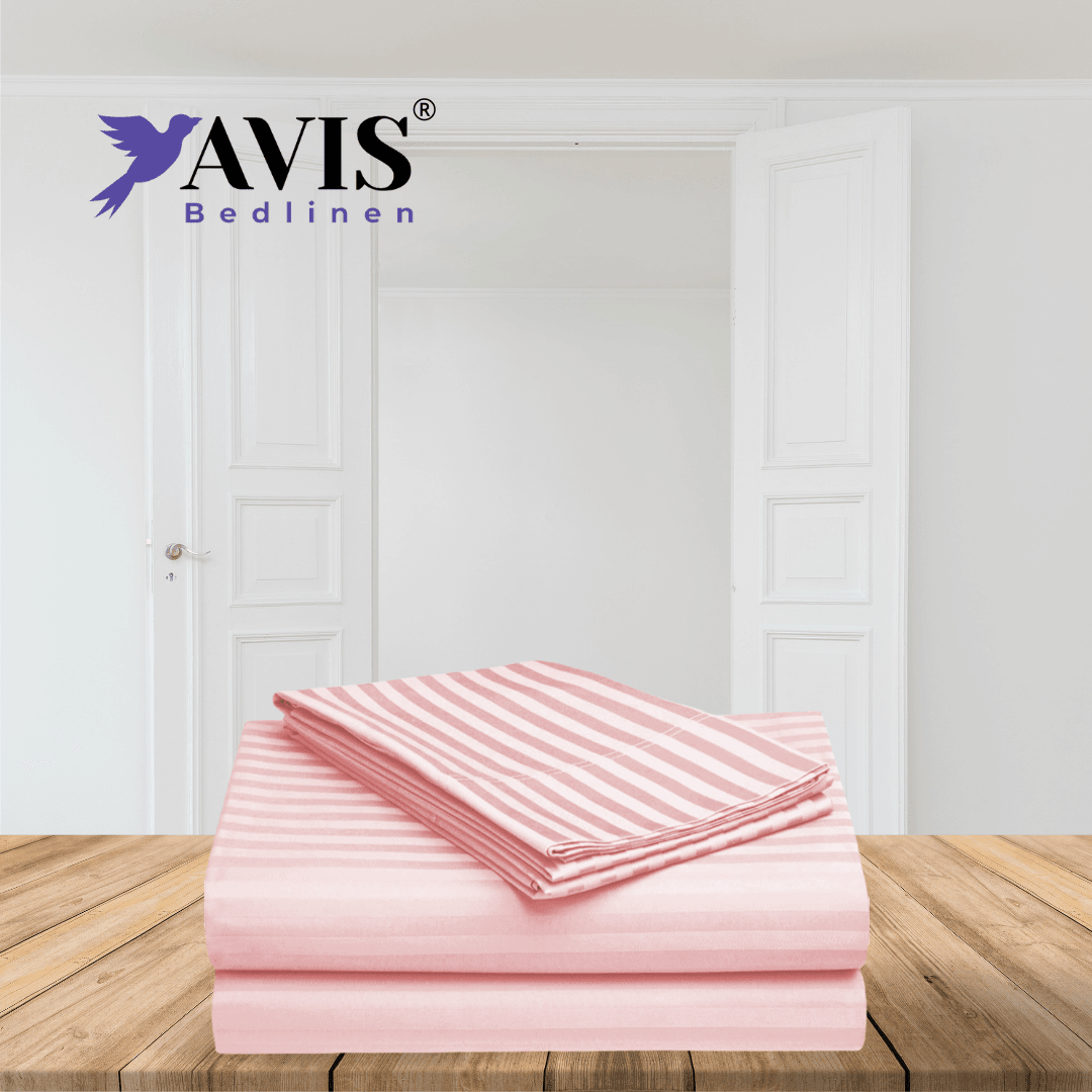 Mary’s Rose Striped Bedding Set - Ouch Cart 