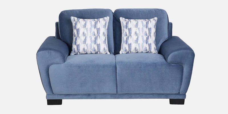 Velvet 2 Seater Sofa In Powder Blue Colour - Ouch Cart 