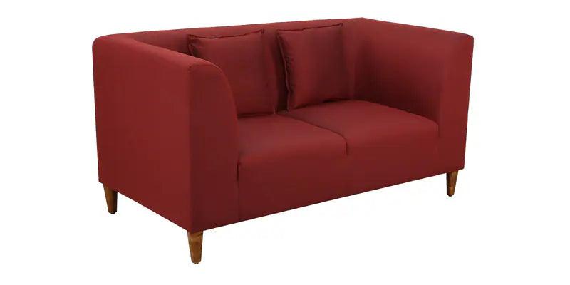 Fabric 2 Seater Sofa In Garnet Red Colour - Ouch Cart 