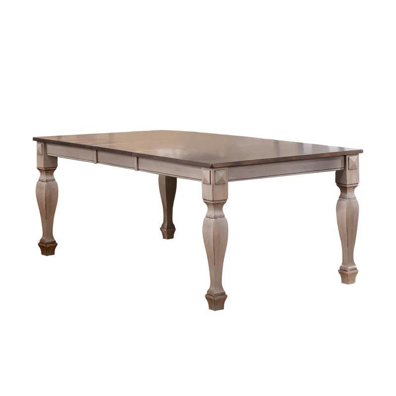 6 - Person Solid Wood Dining Set - Ouch Cart 