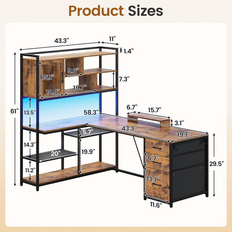 L-Shaped Computer Desk