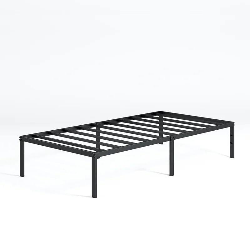 Barbieri Minimal Black Bed Frame With Square Feet - Ouch Cart 
