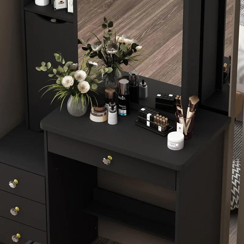 Jonas Dressing Table with Mirror - Ouch Cart 