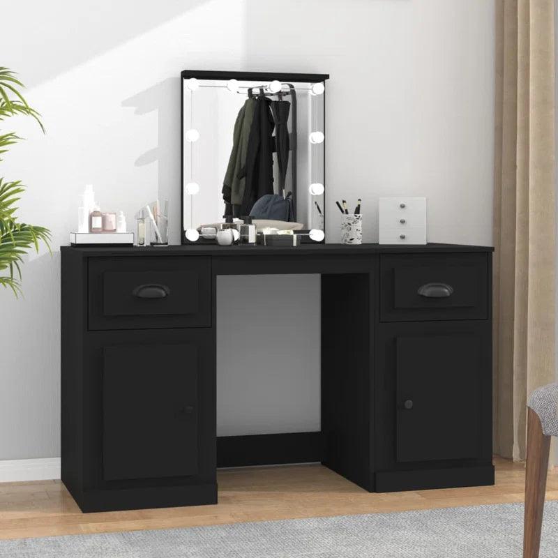 Helga Dressing Table with Mirror - Ouch Cart 