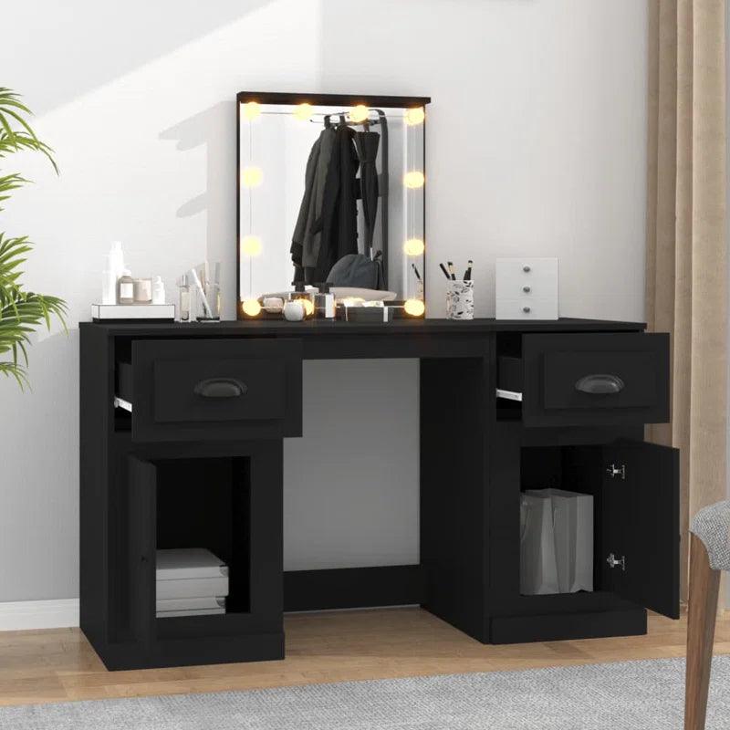 Helga Dressing Table with Mirror - Ouch Cart 