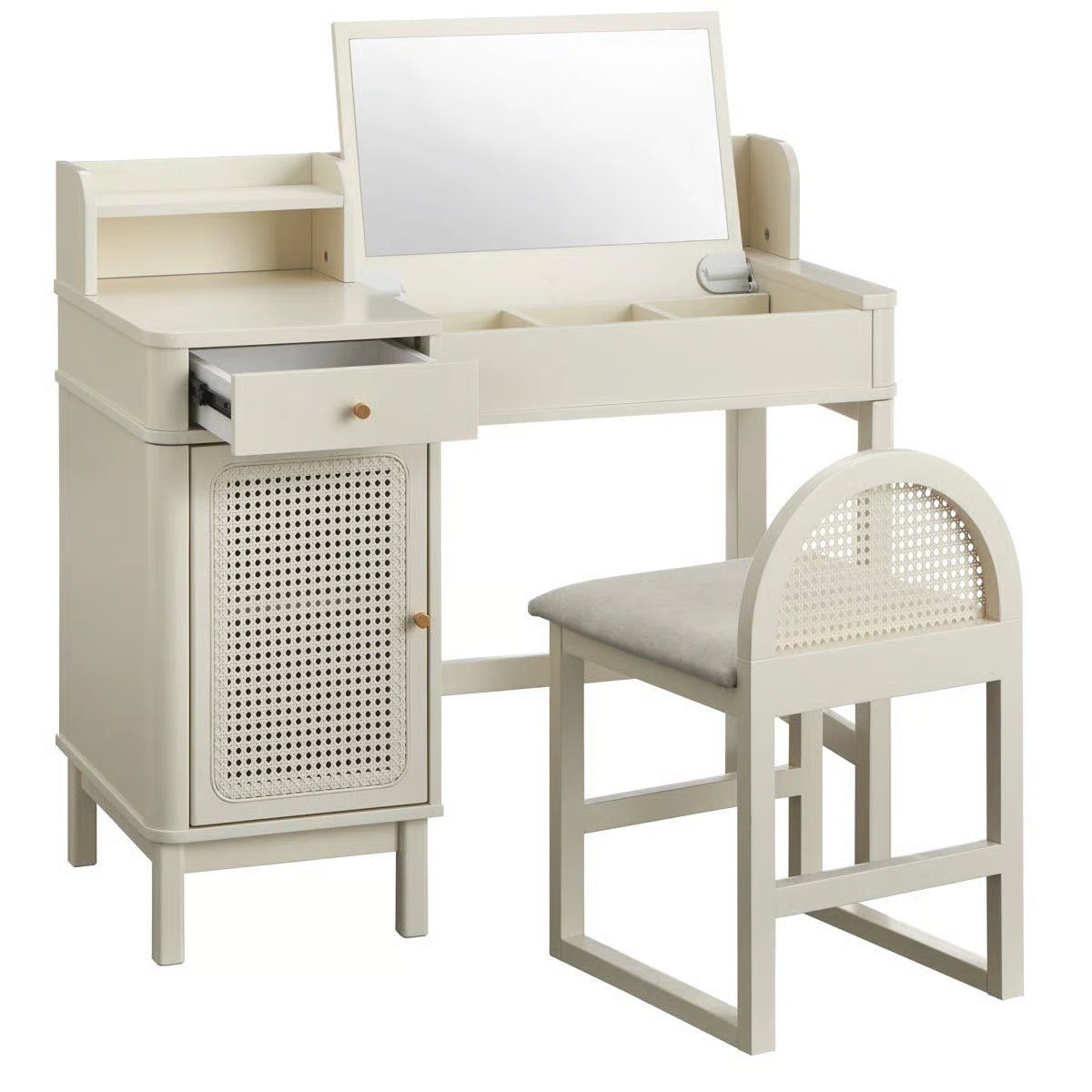 Bayview Vanity Desk and Stool
-OUCH CART |Dressing table 