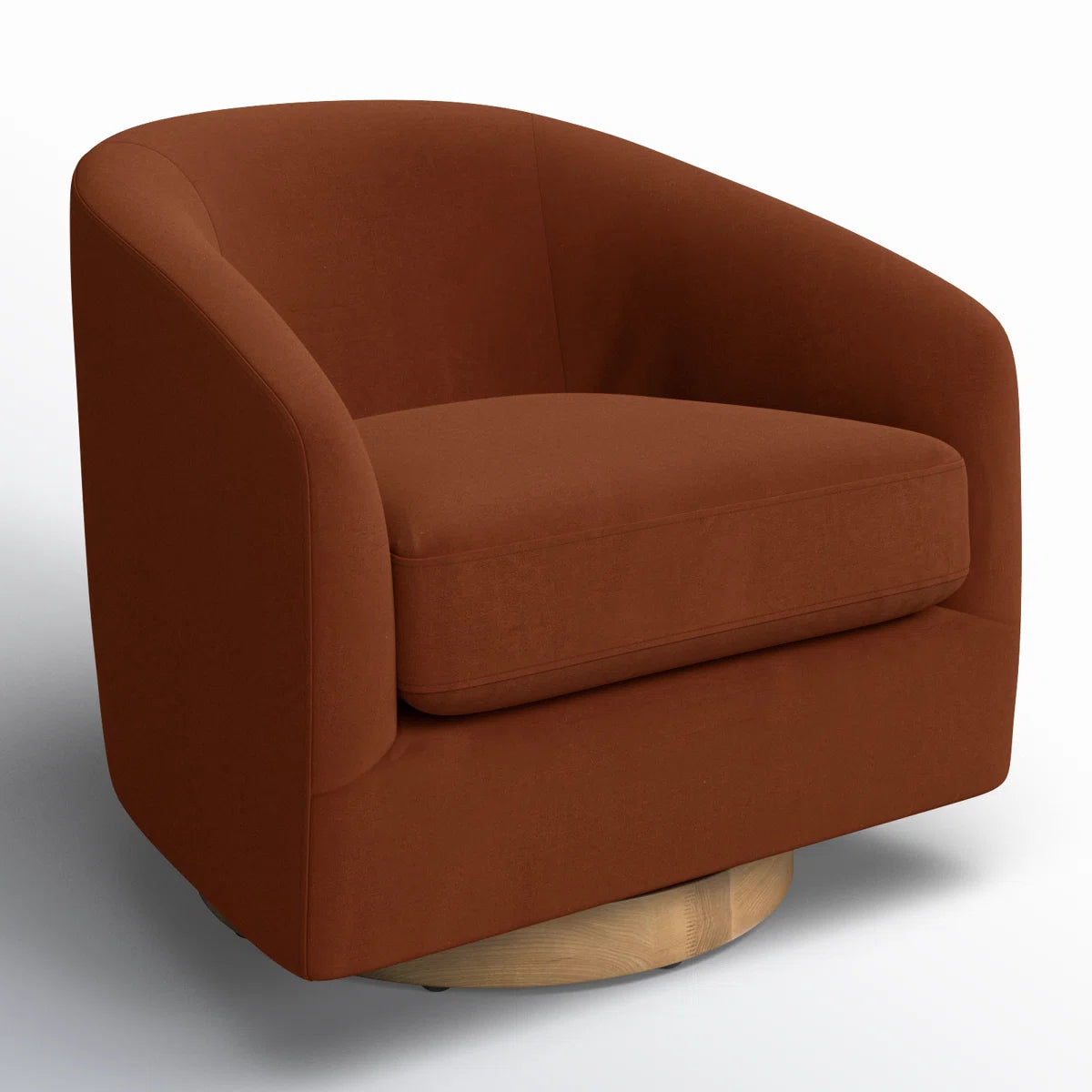 Bennett Upholstered Swivel Barrel Chair