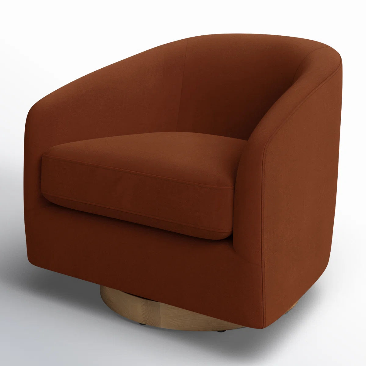 Bennett Upholstered Swivel Barrel Chair