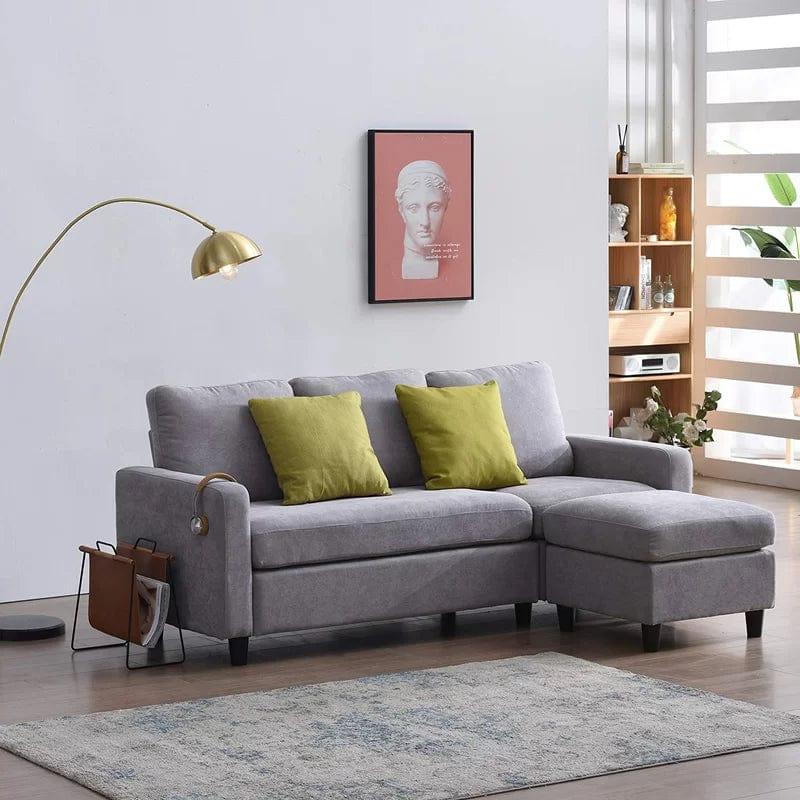 Billups 2 - Piece Upholstered Corner Sofa Chaise - Ouch Cart 