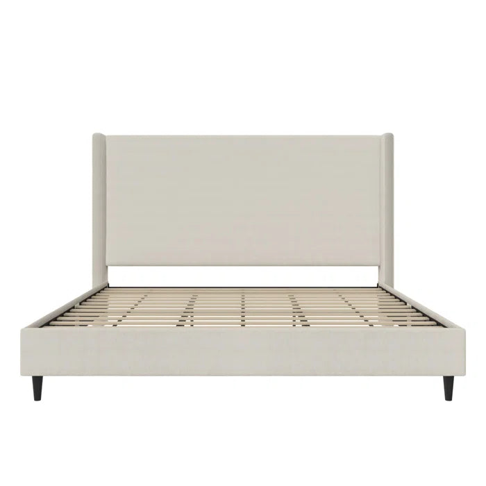 Birzer King Upholstered Wingback Bed