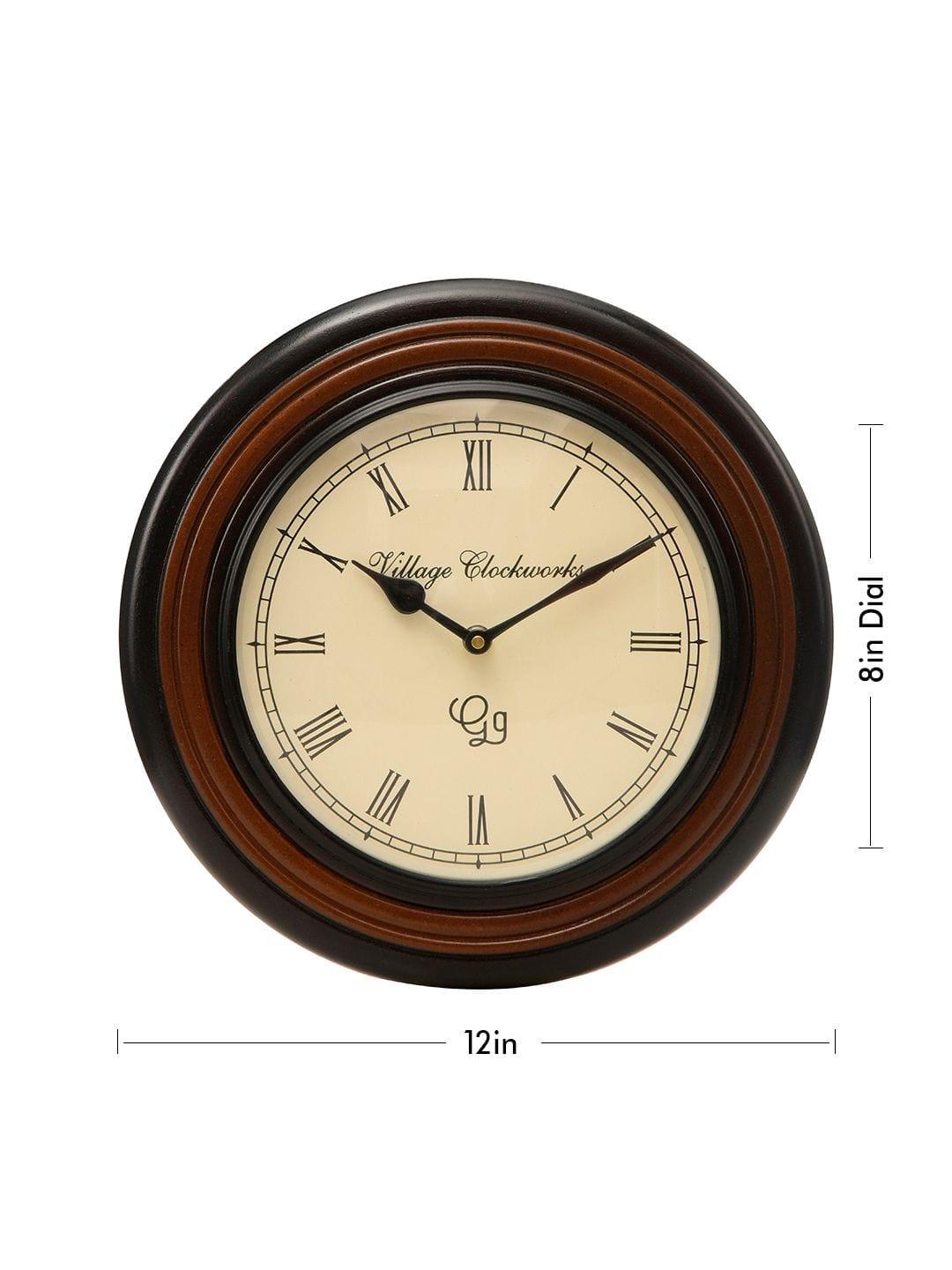 Polish Lining 12 Inches Wall Clock - Ouch Cart 