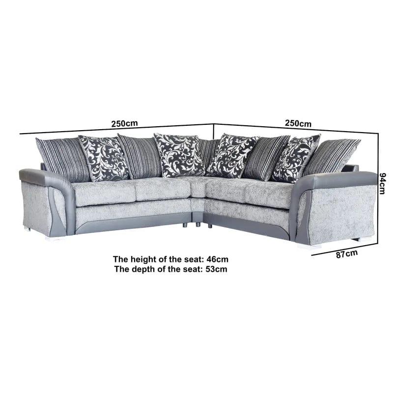 Bracamonte 3 - Piece Upholstered Corner Sofa