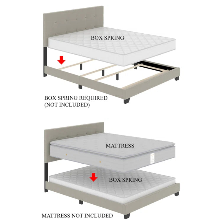 Bralee Upholstered Wingback Bed