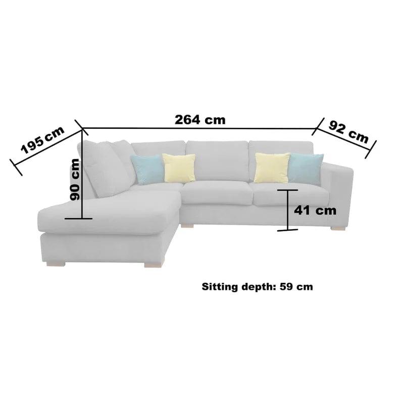 Brantwood 2 - Piece Upholstered Corner Sofa - Ouch Cart 