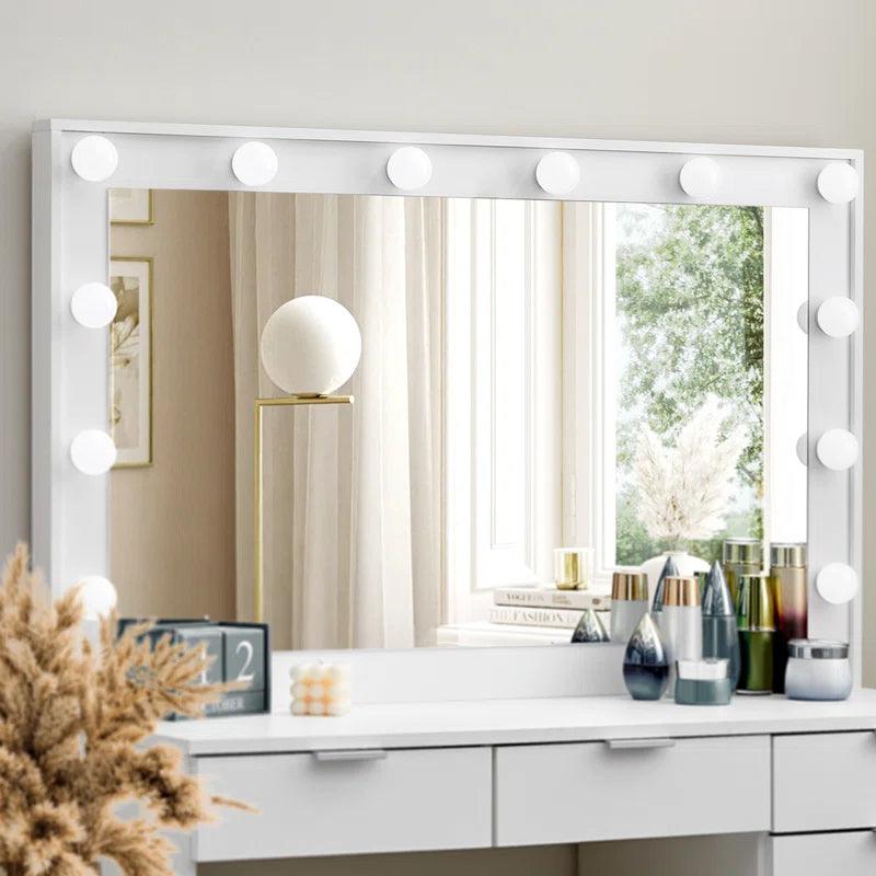 Mia Dressing Table with Mirror - Ouch Cart 