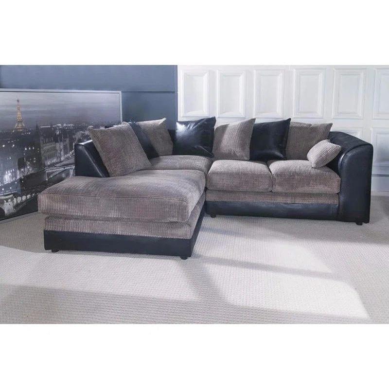 Brightmoor Hannah 212" Wide Velvet Corner Sofa - Ouch Cart 
