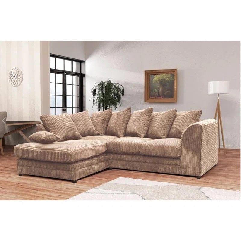 Brightmoor Hannah 212" Wide Velvet Corner Sofa - Ouch Cart 