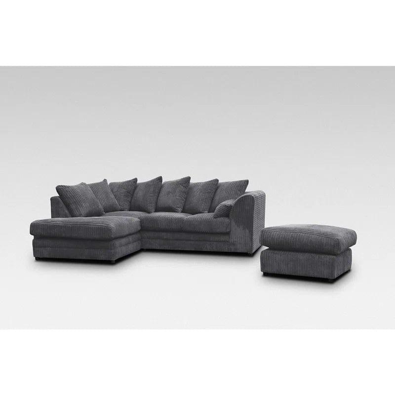 Brightmoor Hannah 212" Wide Velvet Corner Sofa - Ouch Cart 