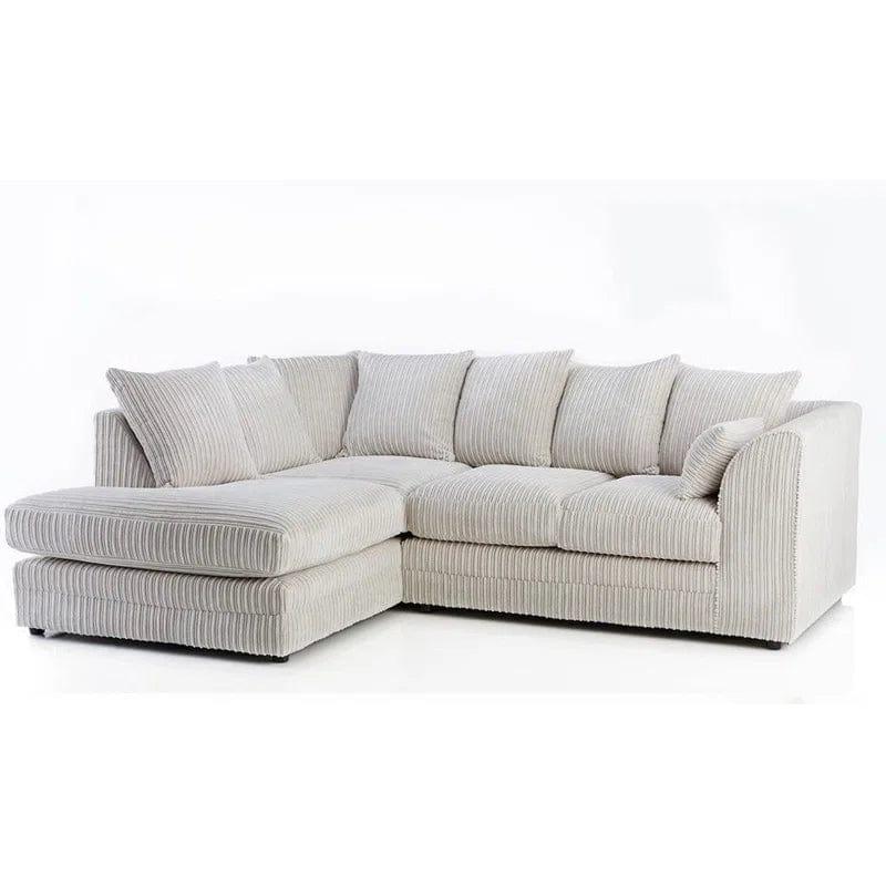 Brightmoor Hannah 212" Wide Velvet Corner Sofa - Ouch Cart 