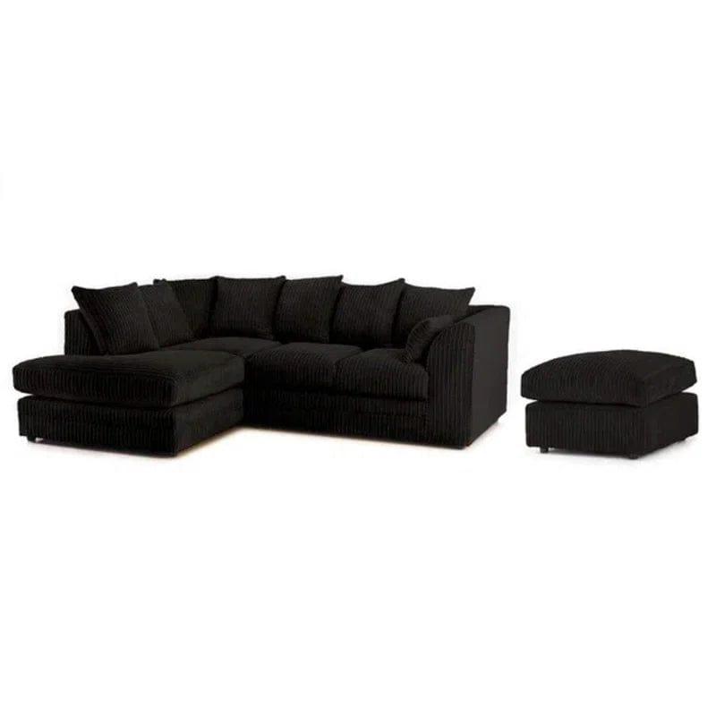 Brightmoor Hannah 212" Wide Velvet Corner Sofa - Ouch Cart 