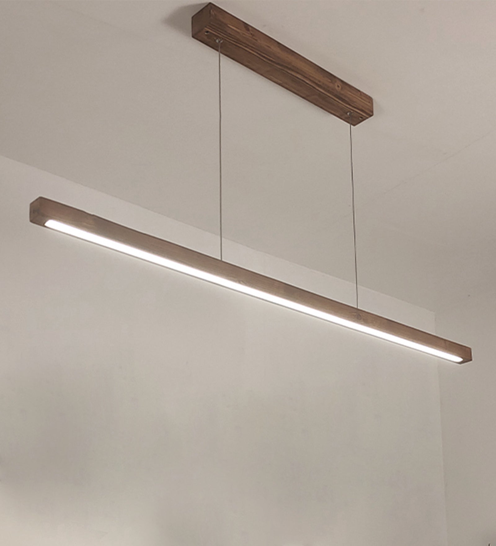 Brigitte 36 Brown Wooden LED Hanging Lamp