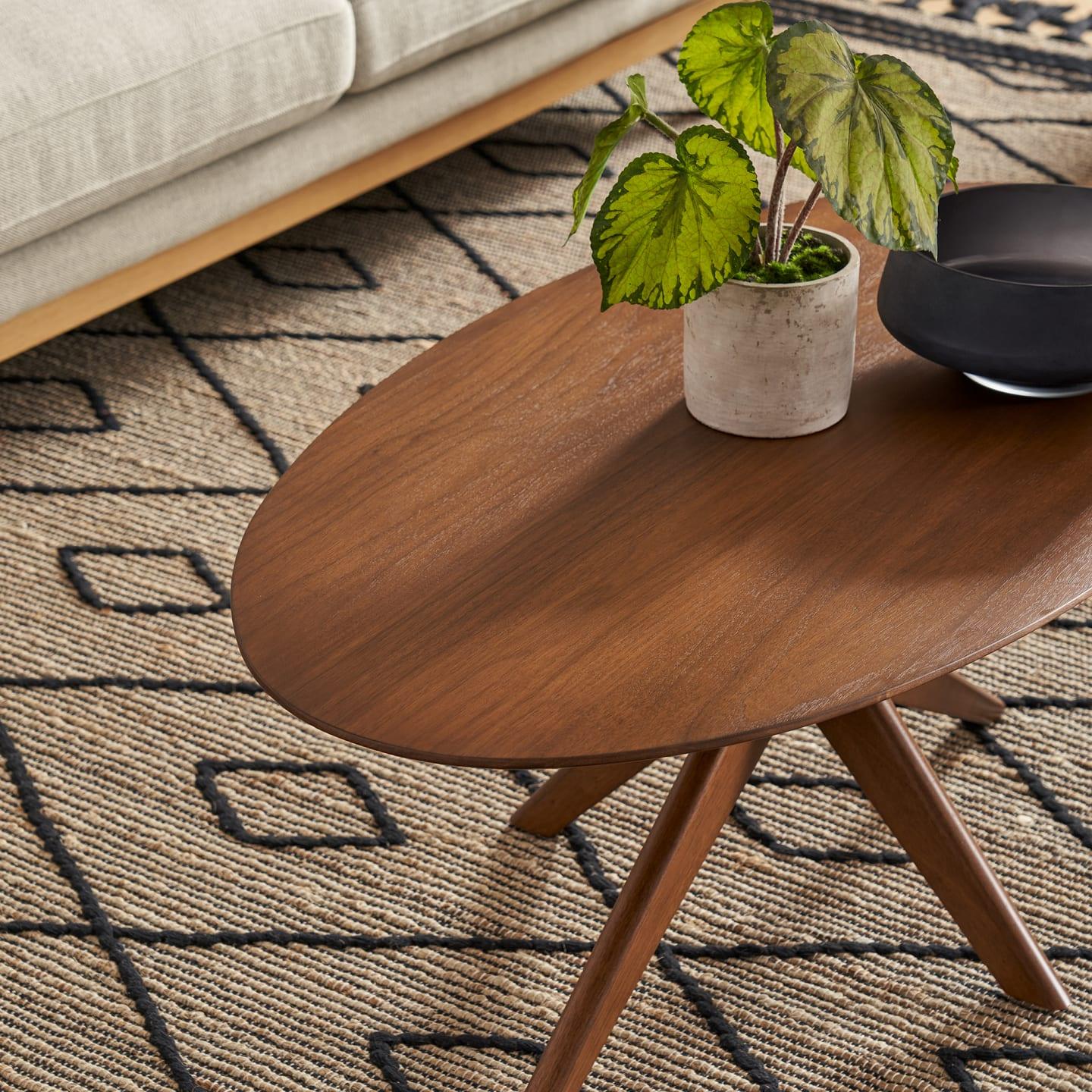 Bristol Coffee Table Set, Walnut - Ouch Cart 