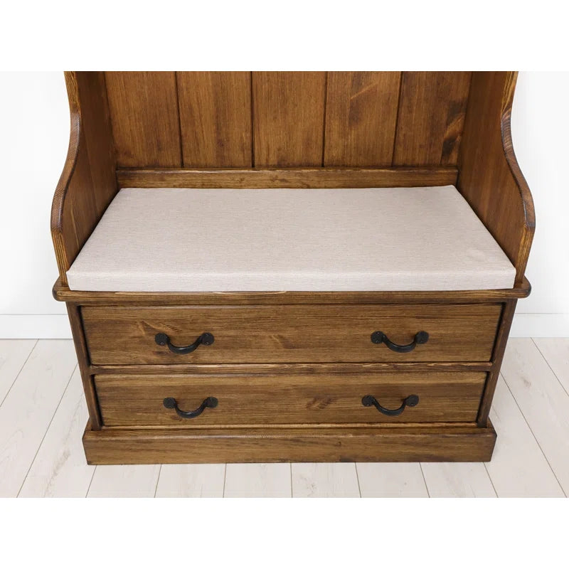 Jin Hall Tree 100cm Wide with Bench and Shoe Storage