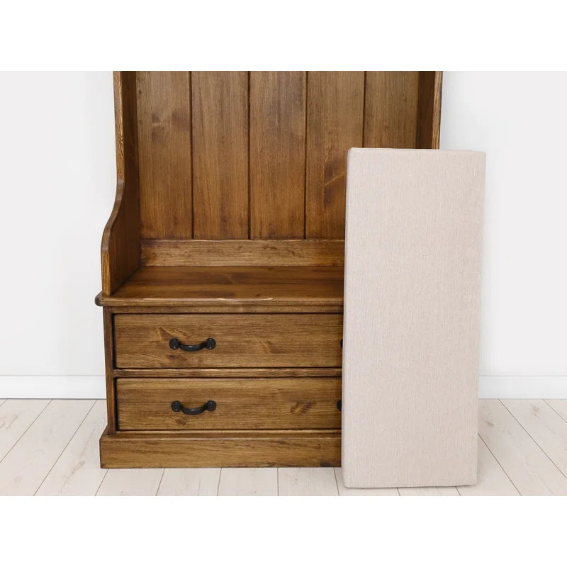 Jin Hall Tree 100cm Wide with Bench and Shoe Storage