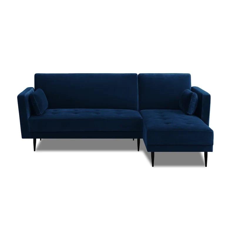 Brutus Velvety Reversible Corner Sofa Bed