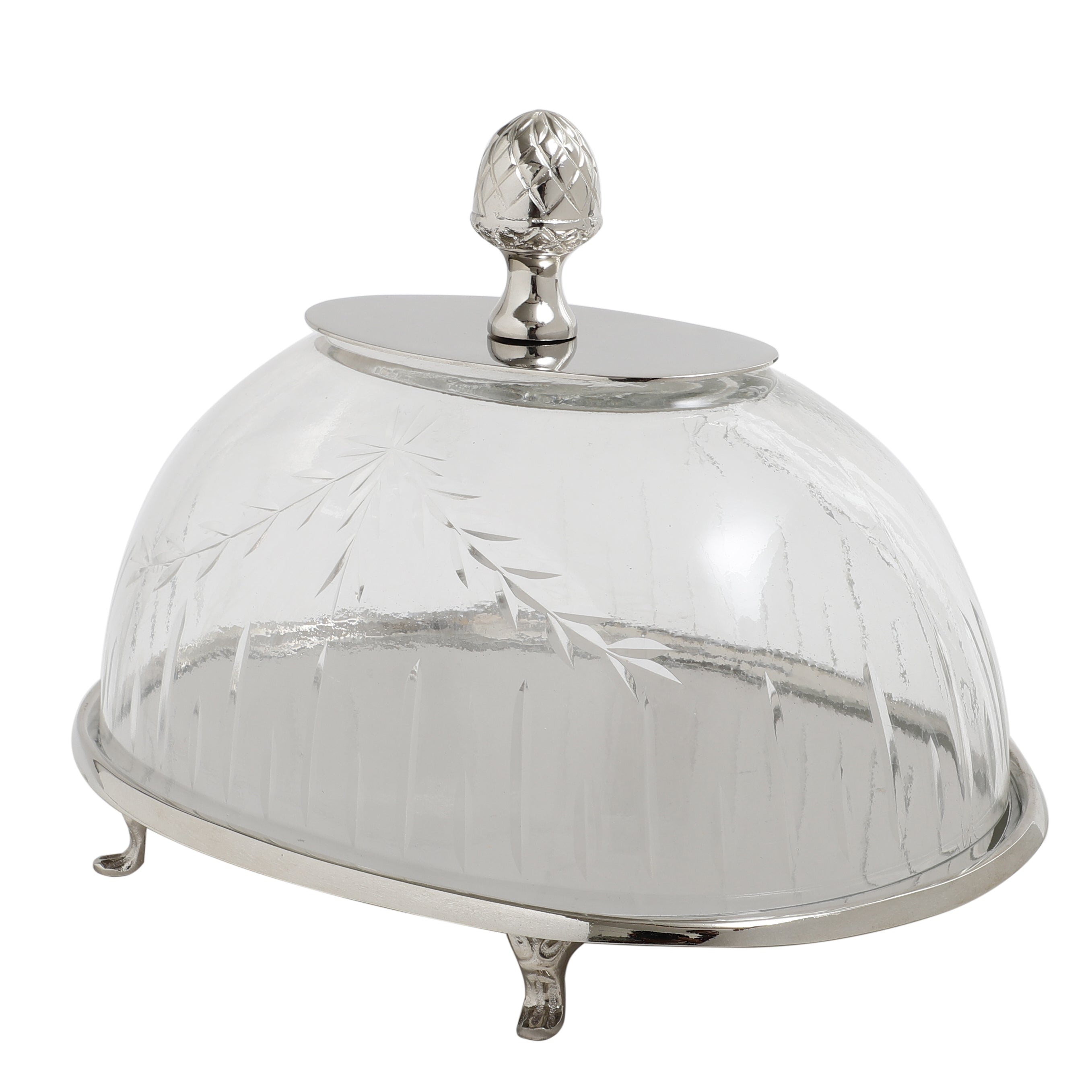 Leafy Vine cake dome Silver