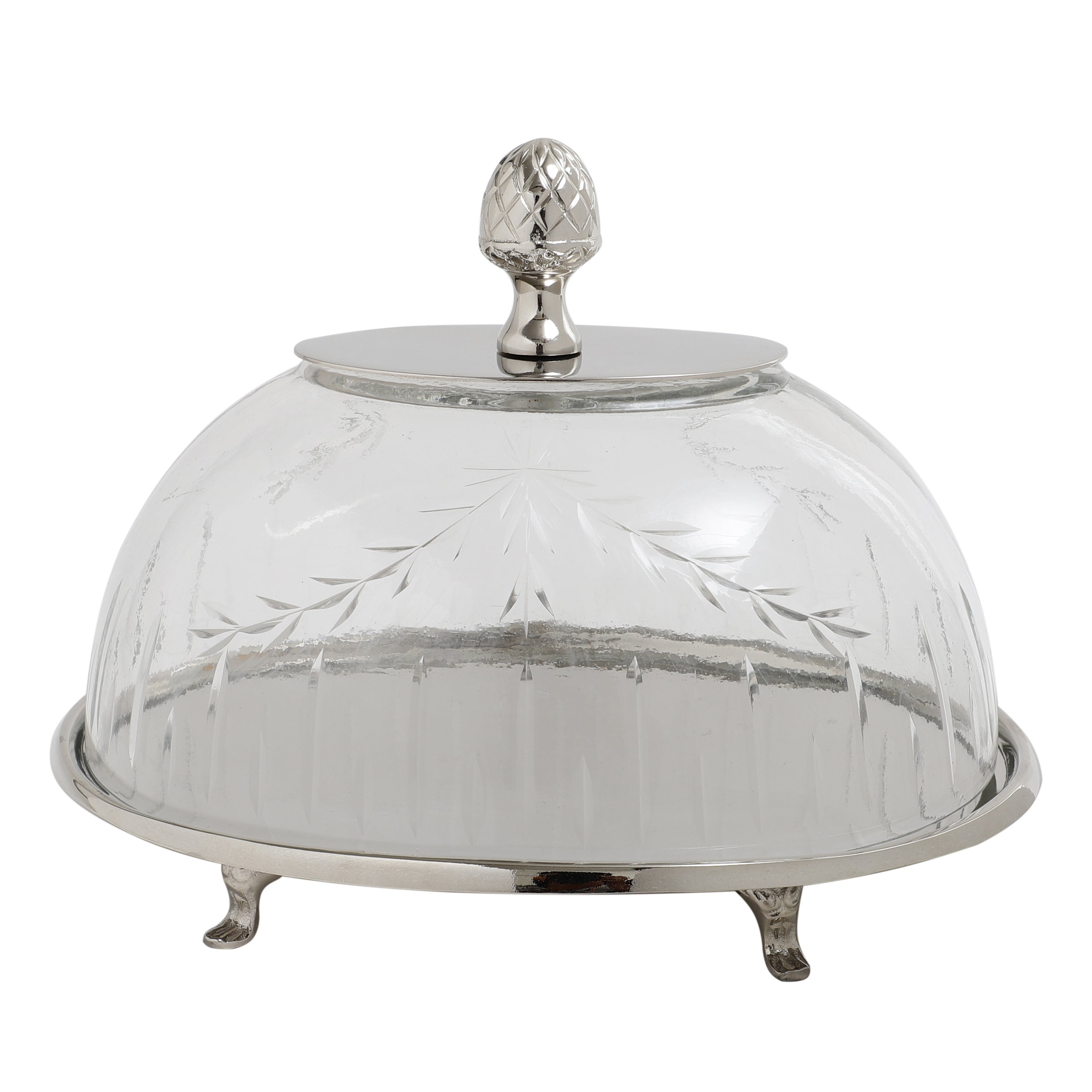 Leafy Vine cake dome Silver