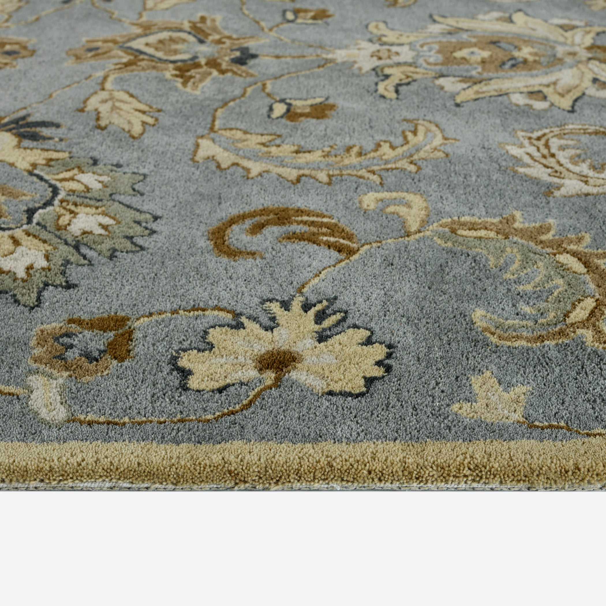 Luxury Handcrafted Floral Area Rug - 4x6, Premium 100% New Zealand Wool, Anti-Skid & Anti Slip  Carpet , Ideal for Bedroom, Living Room, and Dining Room, Kids Room, Office  | Saraswati Global Rug